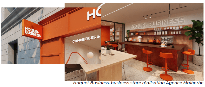 Le concept de cabinets d'affaires Hoquet Business pour l'immobilier professionnel